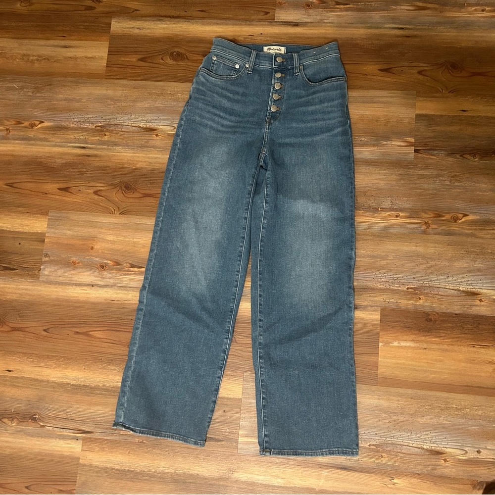 Madewell Perfect Vintage Wide Leg Jeans with Button-Fly